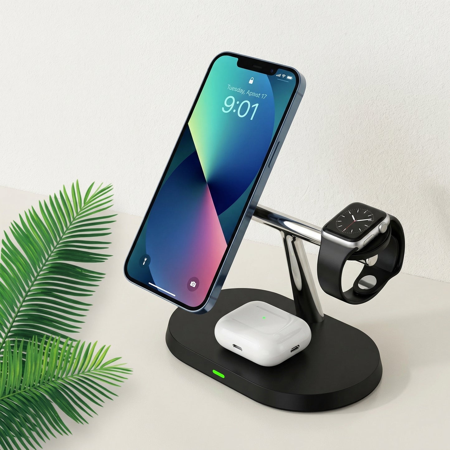 iHub 3-in-1 Charging Station for Apple iPhone, Apple Watch, and AirPods