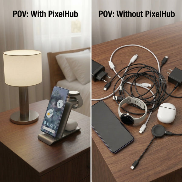 PixelHub 3-in-1 Wireless Charger