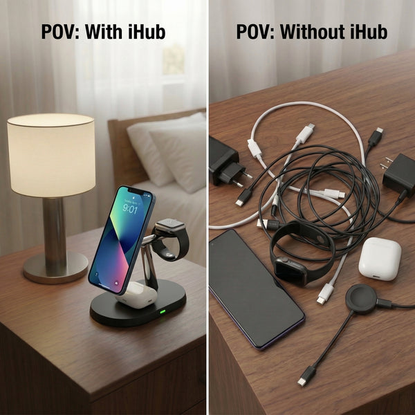 iHub 3-in-1 Wireless Charger