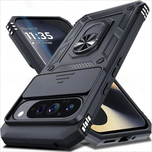 Magnetic Armor Case with Camera Slide Protector