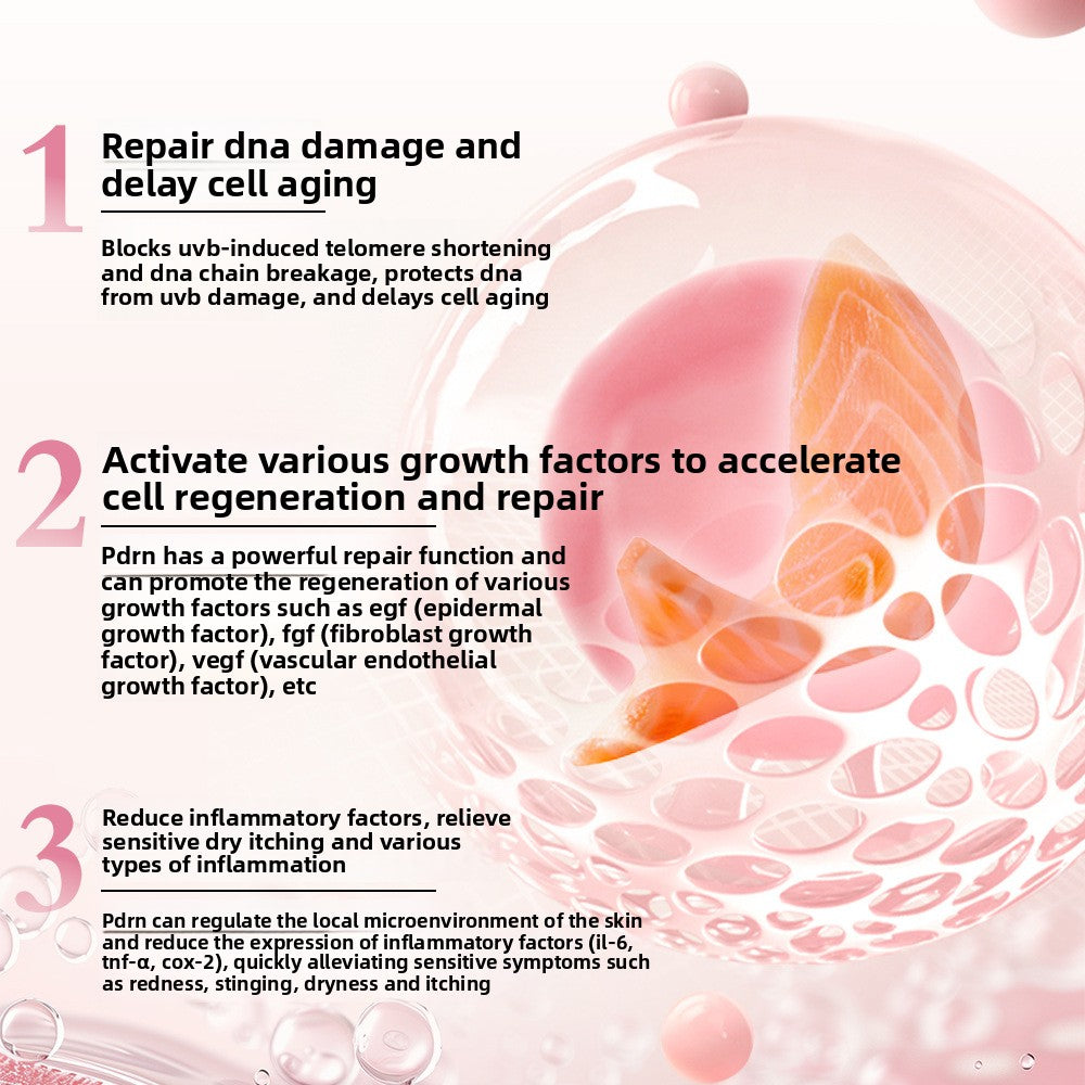 Pink Salmon PDRN Cream for Moisturizing and Soothing Skin