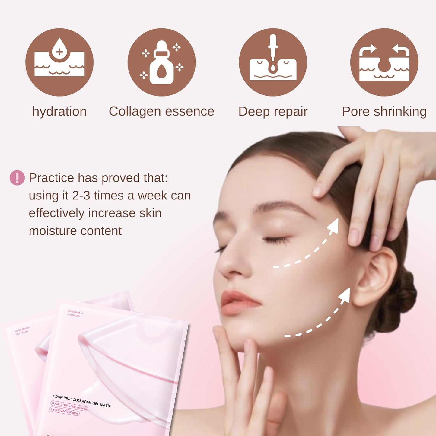 HaloJelly Pink Salmon PDRN Hydrogel Collagen Mask